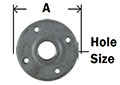 BG Malleable Floor Flange Diagram